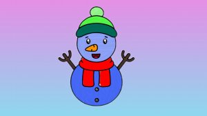 Раскраска#снеговик#для детей#