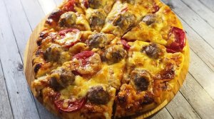 ПИЦЦА С МИТБОЛЛАМИ — сочная и ароматная домашняя пицца