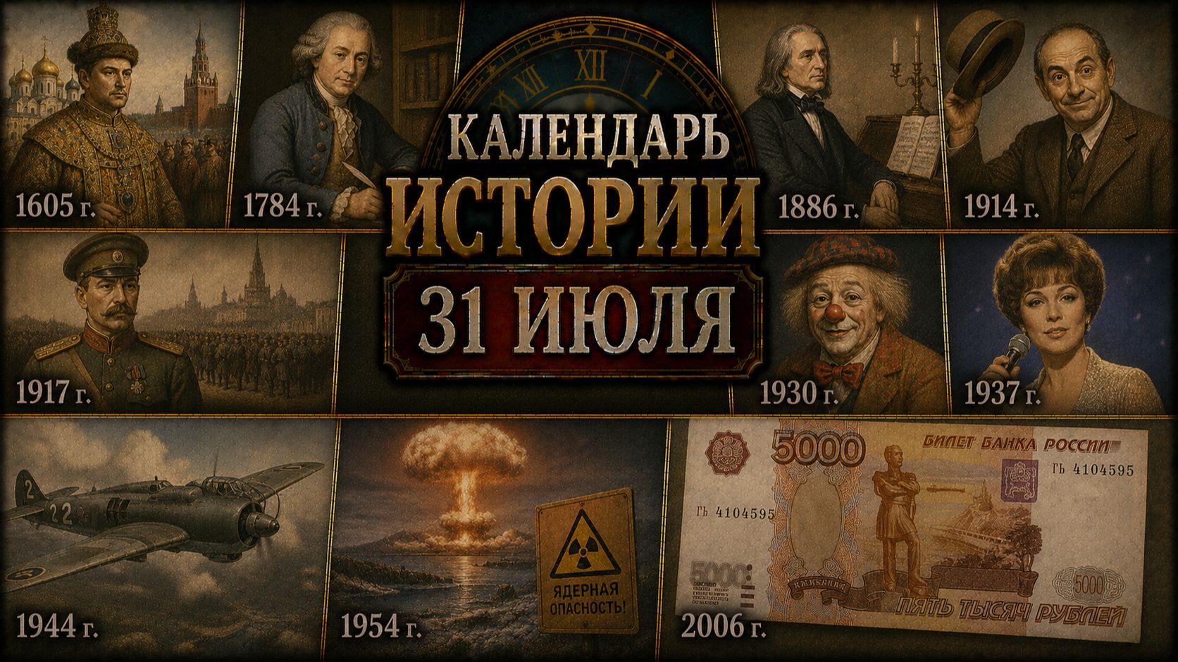 КАЛЕНДАРЬ ИСТОРИИ июль 2026