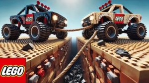 ЛЕГО Auto Tech Грандиозное сражение машин в чемпионате по перетягиванию каната!