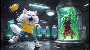 МАТЬ-КОШКА СТАНОВИТСЯ ЗОМБИ-БЕДНЫМ КОТЕНКОМ!#ai #история #кот #aicat