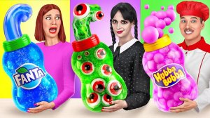 Кулинарный Челлендж# Уэнсдей против Бабушки # Кухонные гаджеты и Лайфхаки для родителей от Mult