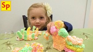 Лепим тортики и мороженое пеной Play Foam