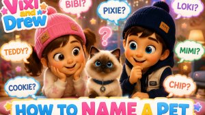 🎵 Choosing a Name for Our New Friend! 🐱 | Viksi & Drew | Episode 4