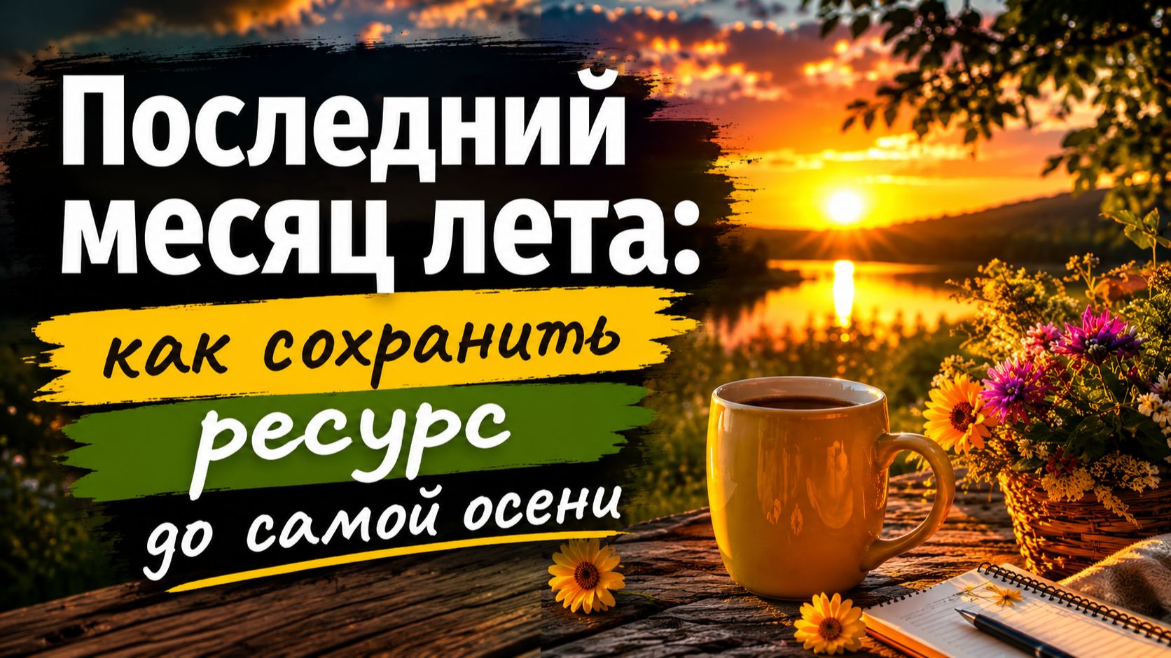 ПРАКТИКА:  «Последний месяц лета: как сохранить ресурс до самой осени»