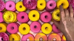 ASMR crush chalk 🟨🍩🍩🍩🟪