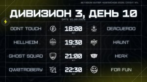 BETBOOM Битва Чемпионов: Сплит #4 | Дивизион 3 | День 10