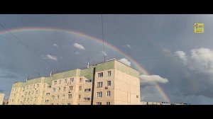 Красивая двойная радуга
