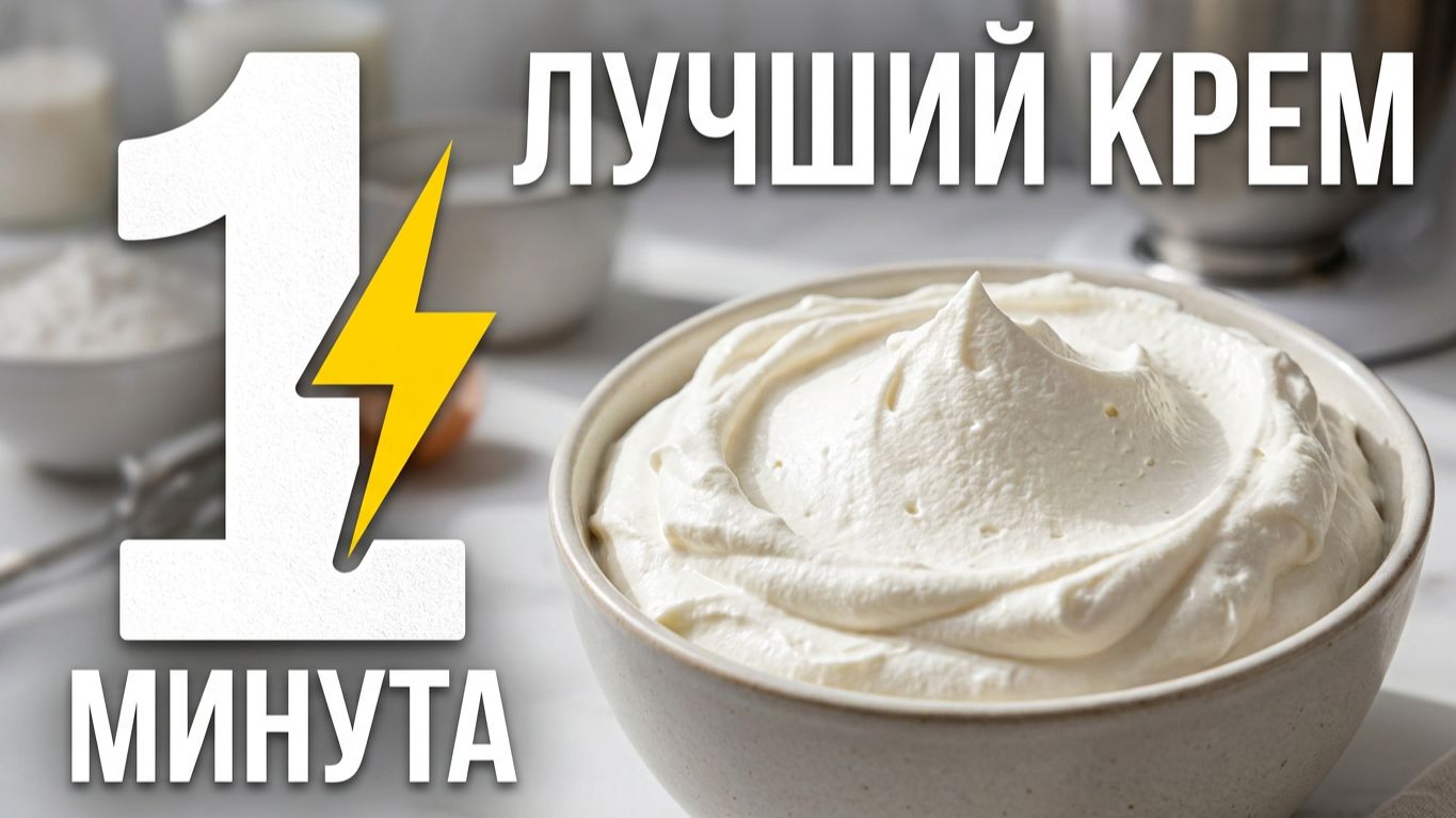 Самый простой и вкусный крем для торта за 1 минуту ⚡ Всего 3 ингредиента 🔥