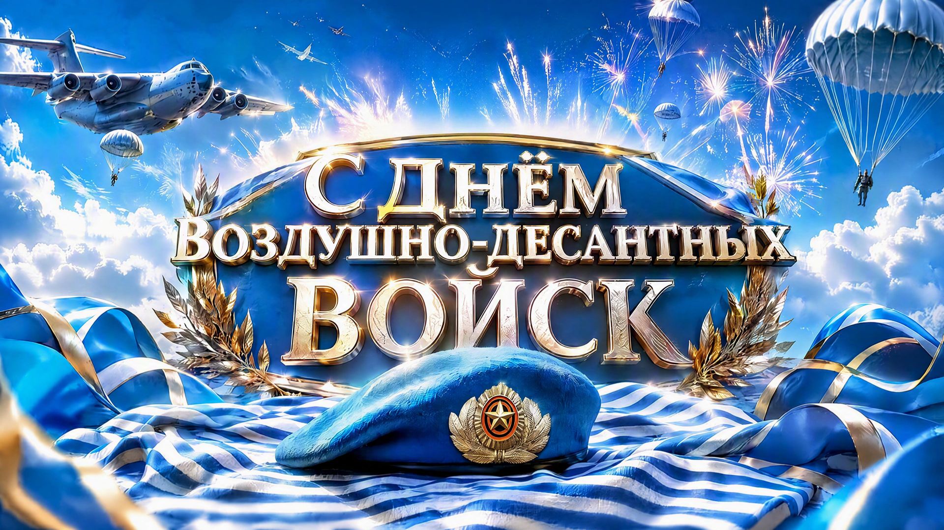 Песня с Днём ВДВ - Никто кроме нас! Поздравление Десантников (Премьера)