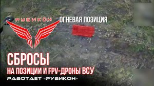 Донбасс. Сбросы на позиции и FPV-дроны ВСУ.