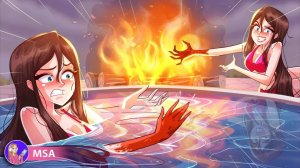 Все что моя сестра-близняшка чувствует, происходит и со мной | Моя анимированная история