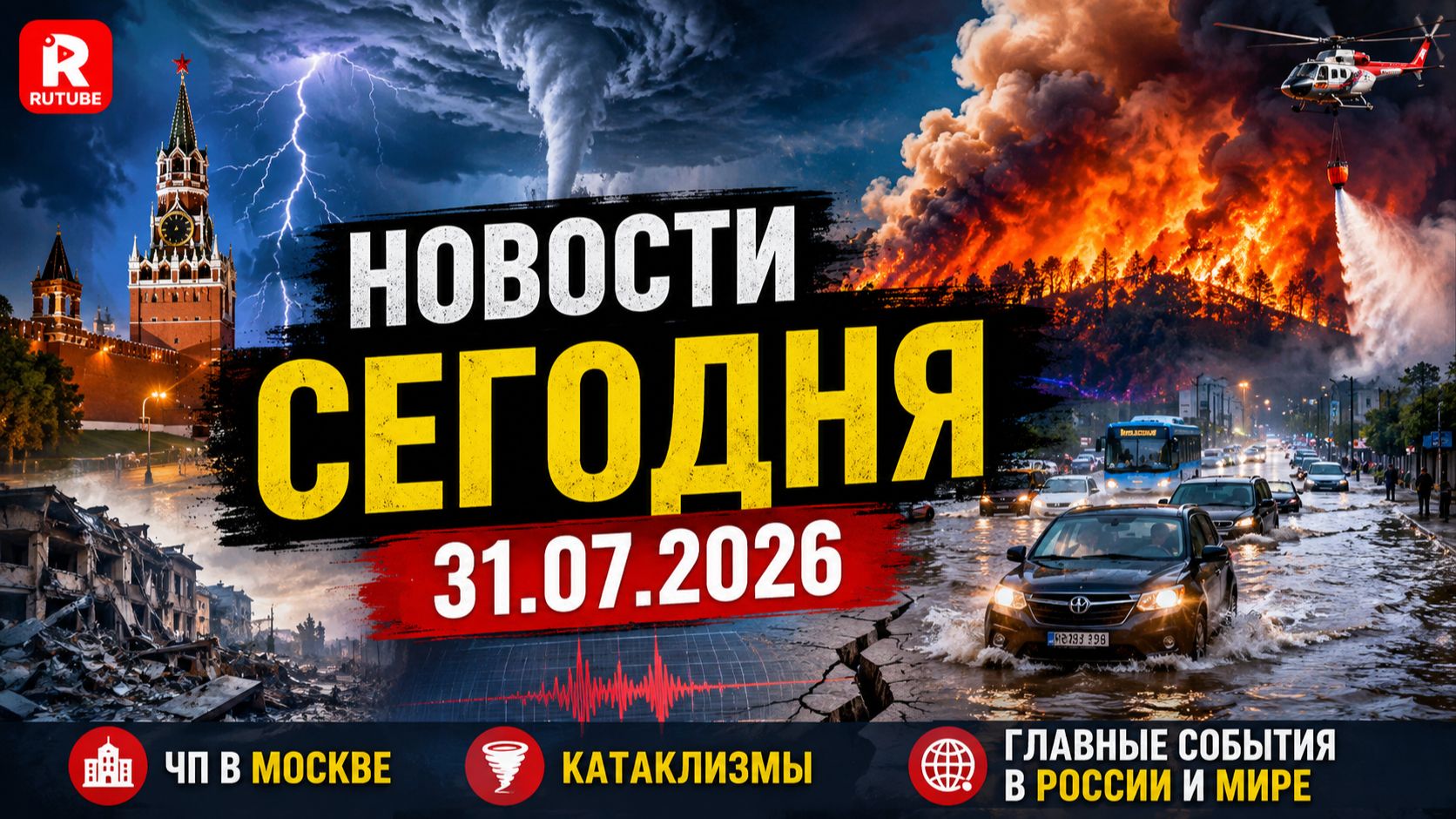 НОВОСТИ СЕГОДНЯ 31.07.2026 | ЧП в Москве, катаклизмы, главные происшествия в России и мире