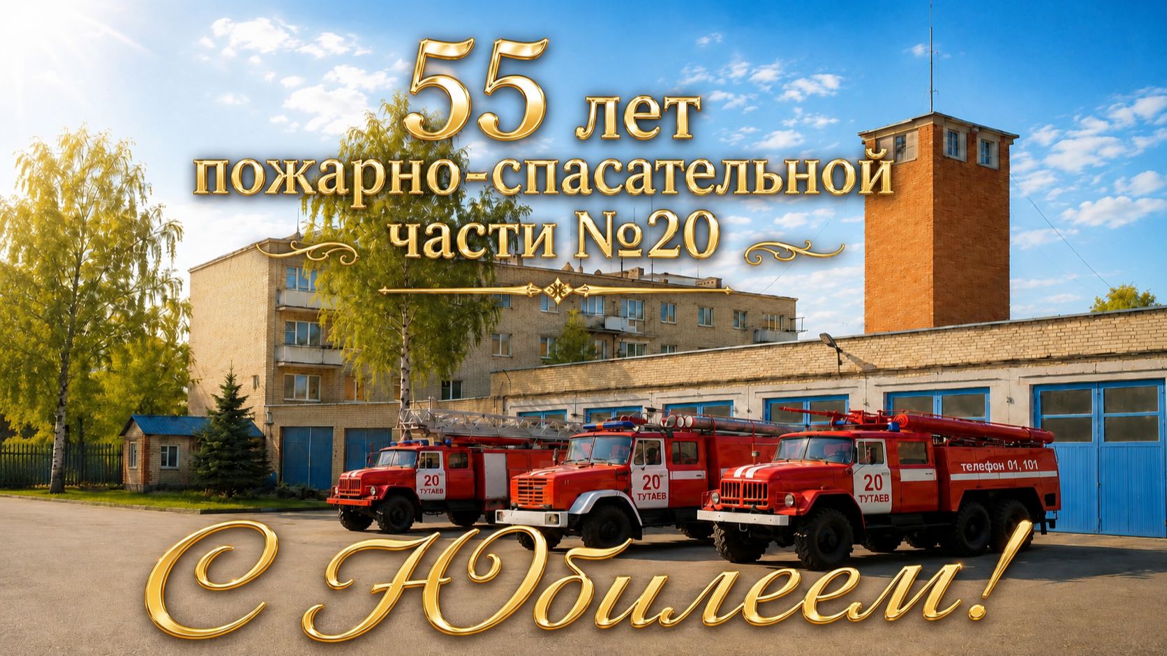 🎊 55 лет пожарно-спасательной части № 20 города Тутаева