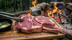 Гигантские стейки на костре: час мясного пиршества