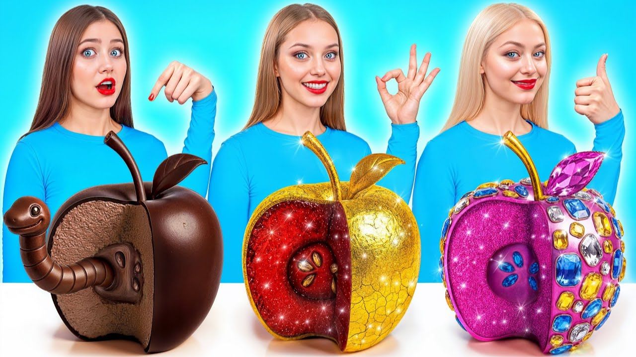 Рич против Брук против Giga Rich Food Challenge # СДЕЛАЙТЕ смешные моменты