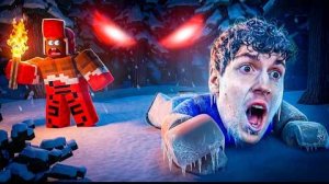 МЫ ОСТАЛИСЬ ВЫЖИВАТЬ В ХОЛОДНОМ ЛЕСУ!🥶 РОБЛОКС ХОРРОР