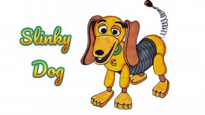 Рисуем забавного пёсика Слинки из «Истории Игрушек»! 🐕🌀 | Простой пошаговый урок