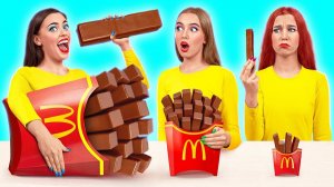 Большая, Средняя или Маленькая тарелка Челлендж # Смешные ситуации с едой от Multi DO Challenge
