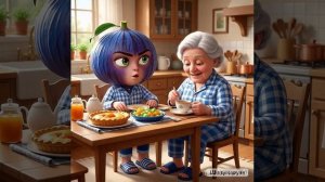 Бабушка напекла внучка пирожков! Мультфильм😆