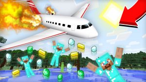 КРУШЕНИЕ САМОЛЁТА С ПРОФЕССИОНАЛАМИ В МАЙНКРАФТ | Риколит Minecraft