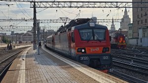 отправление первого рейса «Ночного Экспресса» Москва–Адлер | ЭП20-013 с поездом №108