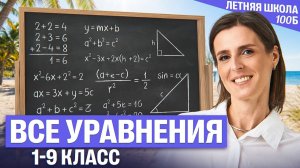 Все уравнения 1-9 класс | Ольга Александровна