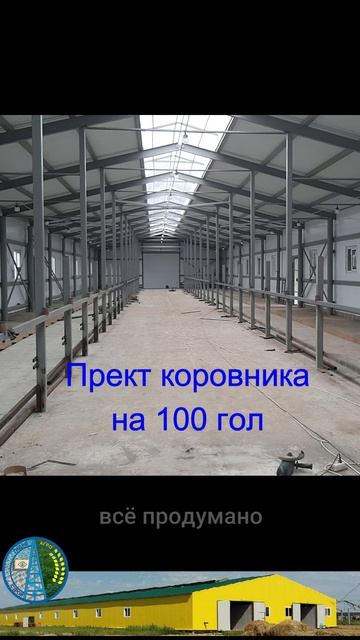 Прект коровника на 100 голов