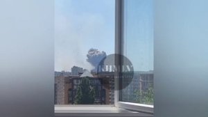 В Хмельницком на западной Украине произошел взрыв на крупном складе боеприпасов.эхо в соседних облас