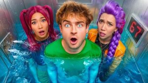 Тот, кто последним выйдет из лифта, выиграет 1000 долларов! (K-Pop: Охотники на демонов)