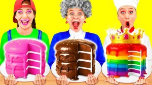 Я против Бабушки Кулинарный Челлендж Укрась Торт # Смешные Челленджи