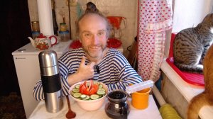 Обед с котями. Блюдо дня. Кадом - глубинка Рязанщины. Мукбанг. Обжор. Еда на камеру. Диета. Шиза.