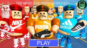 Боссы NIKE против боссов PUMA Против боссов ADIDAS! ПОБЕГ БАРРИ ИЗ ТЮРЬМЫ! #роблокс #обби