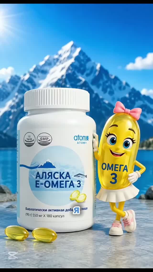 Аляска Е-Омега-3 от компании Атоми. Производство Южная Корея.