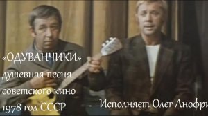 Одуванчики  душевная песня советского кино из фильма КОТ В МЕШКЕ 1978 год СССР
