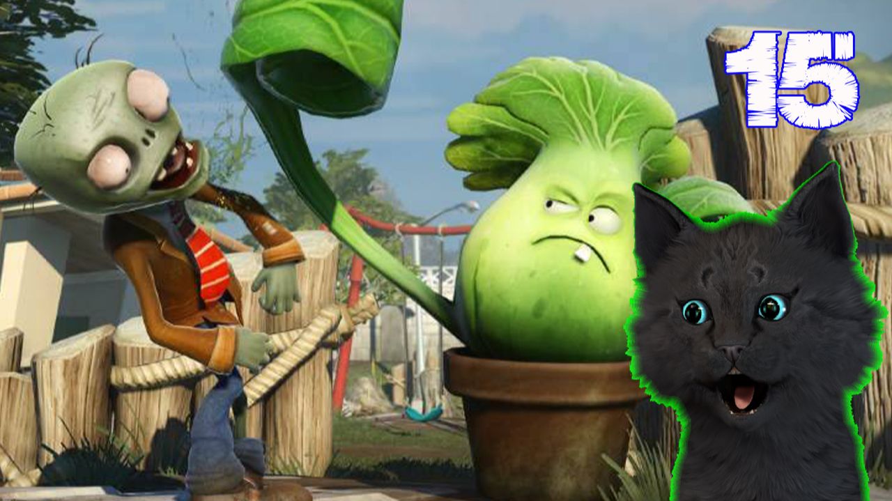 Супер Кот и Растения против зомби, ПОДВОДНЫЕ ЗОМБИ #15 🐱 Plants vs Zombies
