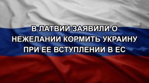 В Латвии заявили о нежелании кормить Украину при ее вступлении в ЕС