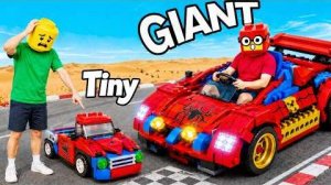 LEGO Transformers крошечный автомобиль против гигантского грузовика Человека-паука — кто победит 🕷️