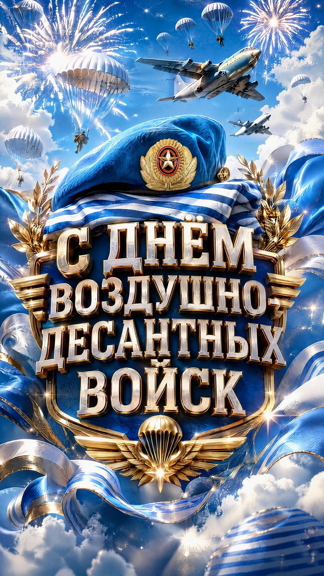 Песня с Днём ВДВ - Никто кроме нас! Поздравление Десантников (Премьера)