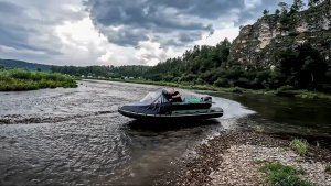 ПРОХОДИМОСТЬ ЛОДКИ ФРЕГАТ 450 НА ВОДОМЕТНОМ МОТОРЕ SEA PRO 40 Л.С.
