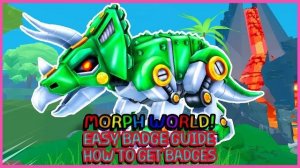 Обновление Roblox - Как получить ДНК + значок кибер-трицератопса в игре MORPH WORLD - Cyborgs Dinos