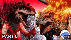 Индоминус Рекс vs Альфа 06 | Анимация часть 6 (перезалив с Ютуба) Я НЕНАВИЖУ ИНДУСА РЕКСААА