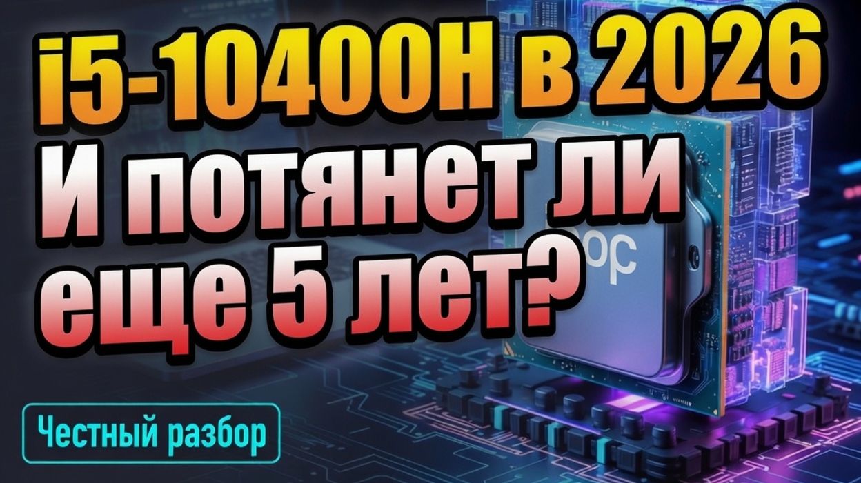 Честный разбор I5-10400H в 2026 году! И потянет ли он еще 5 лет!