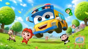 «Школьный автобус малышки панды» Игры для детей.