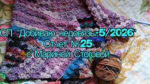 СП «Добиваю недовязы-5 / 2026» Отчет №25 с Мариной Стоговой