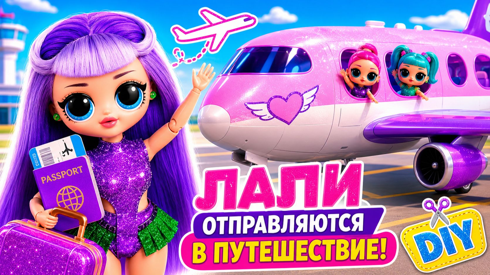 Лали Отправляются в Путешествие на Самолёте! DIY-Поделки для Истории Игрушек 5