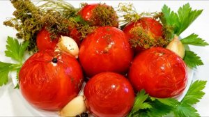 Малосольные помидоры не хуже бочковых! Очень вкусный домашний рецепт