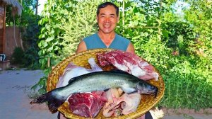 Крупный сом, голубь, свинина, говядина, овечка. Все тушу в горшочках. Дядя сельский гурман