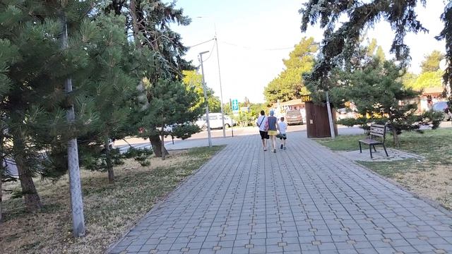 Анапа. Утро. Дорога на пляж Высокий Берег. 31 июля 2026.