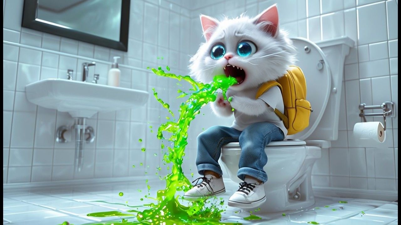 КОТЕН ПРОБОВАЛ ЧУЖУЮ ЕДУ И КОНЦОВКА #cat #ai #aicat